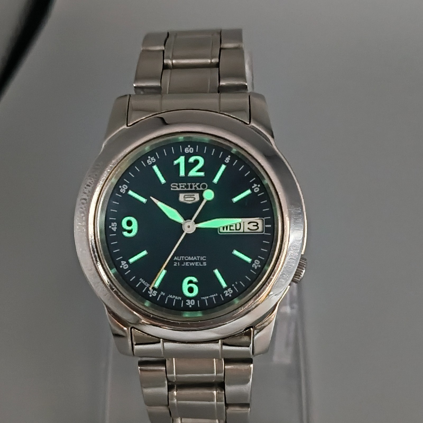 Vintage Seiko 5 7S26 Automatic 21 Jewels Blue Men’s Watch Japan