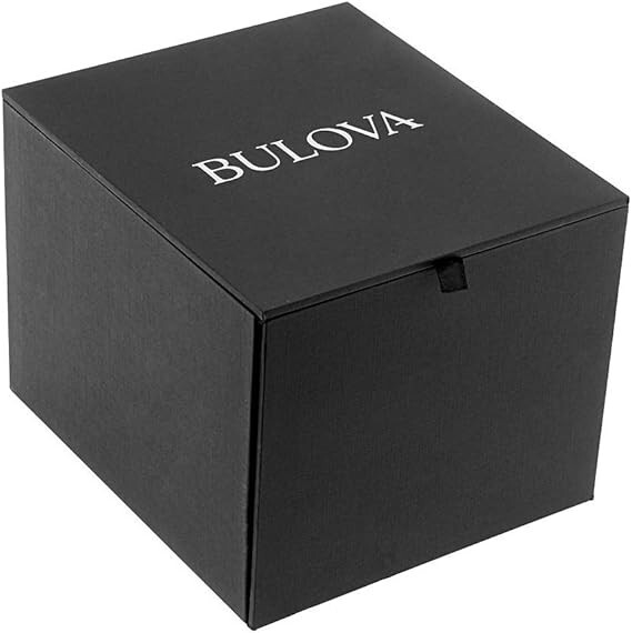 Bulova Automatic Classic Nice Wrist Watch For Men Black Leather Strap