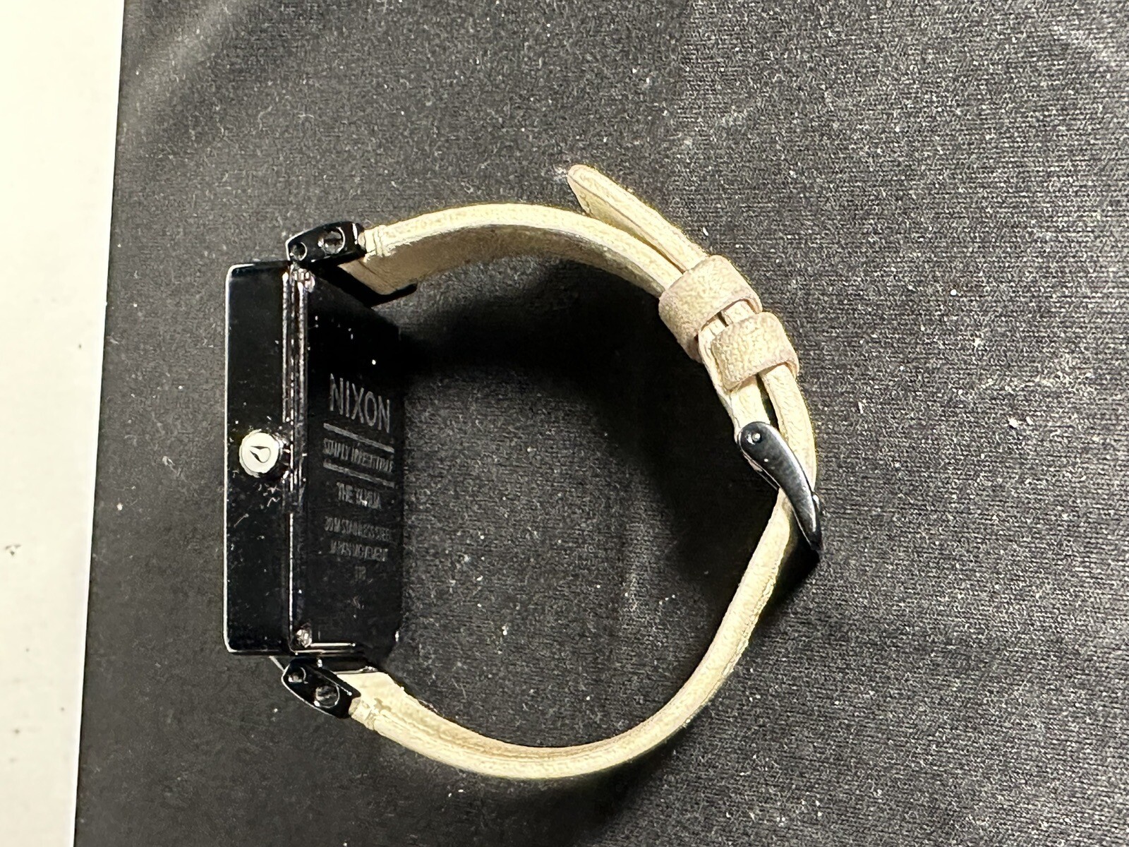 Nixon The Tahlia Black/Ivory Leather Watch