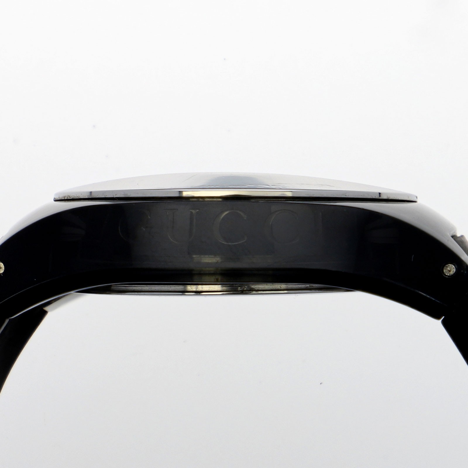 GUCCI YA137101 137.1 sink WATCH black SS/rubber/resin QZ