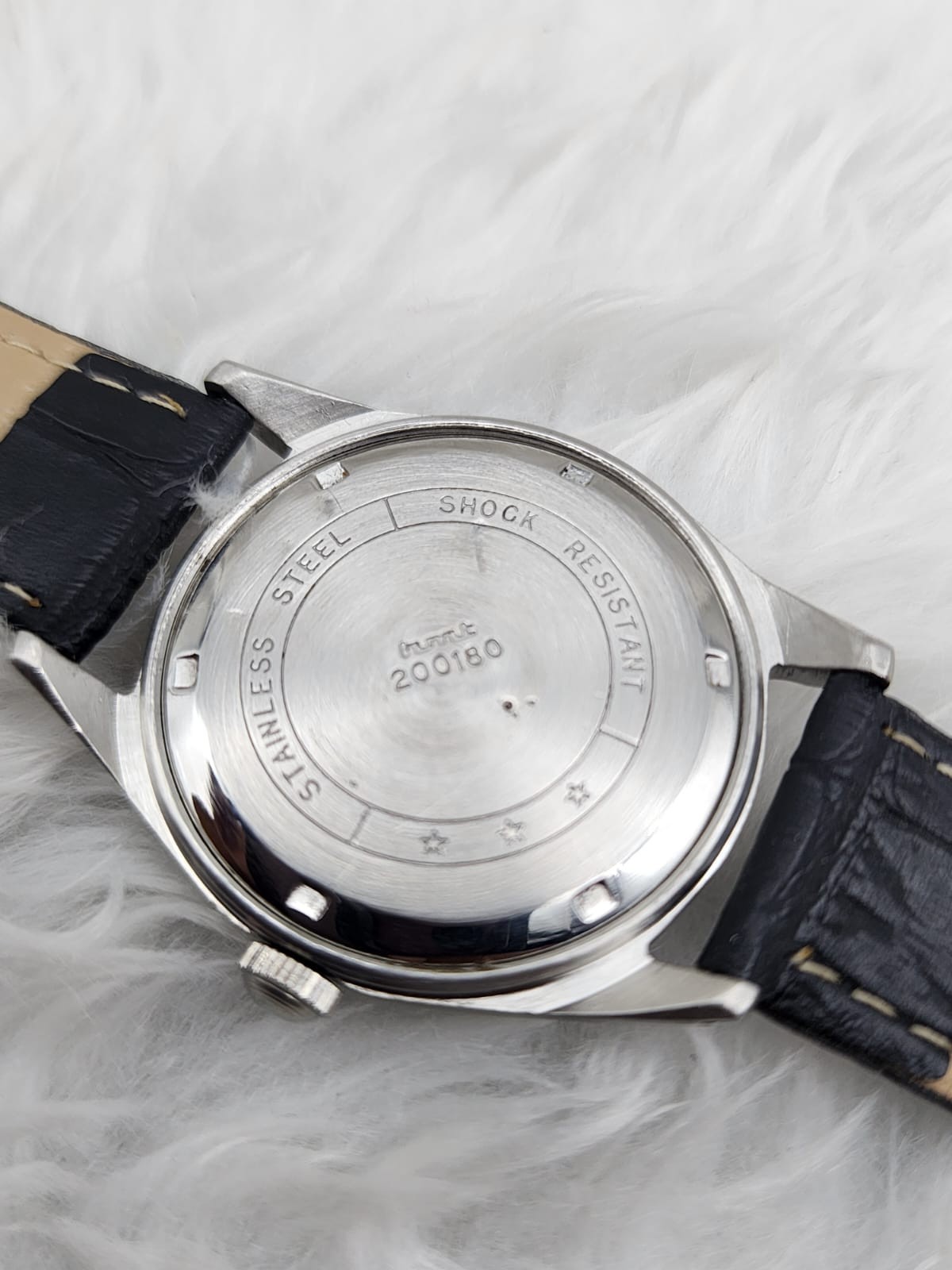 HMT Pilot Para Shock Black Dial 17 Jewels Mechanical Hand-Winding Watch