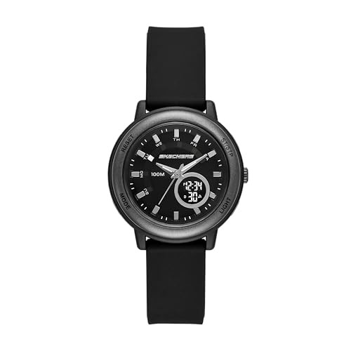 Skechers Women’s SALERNO Analog-Digital Black Polycarbonate Watch SR6328
