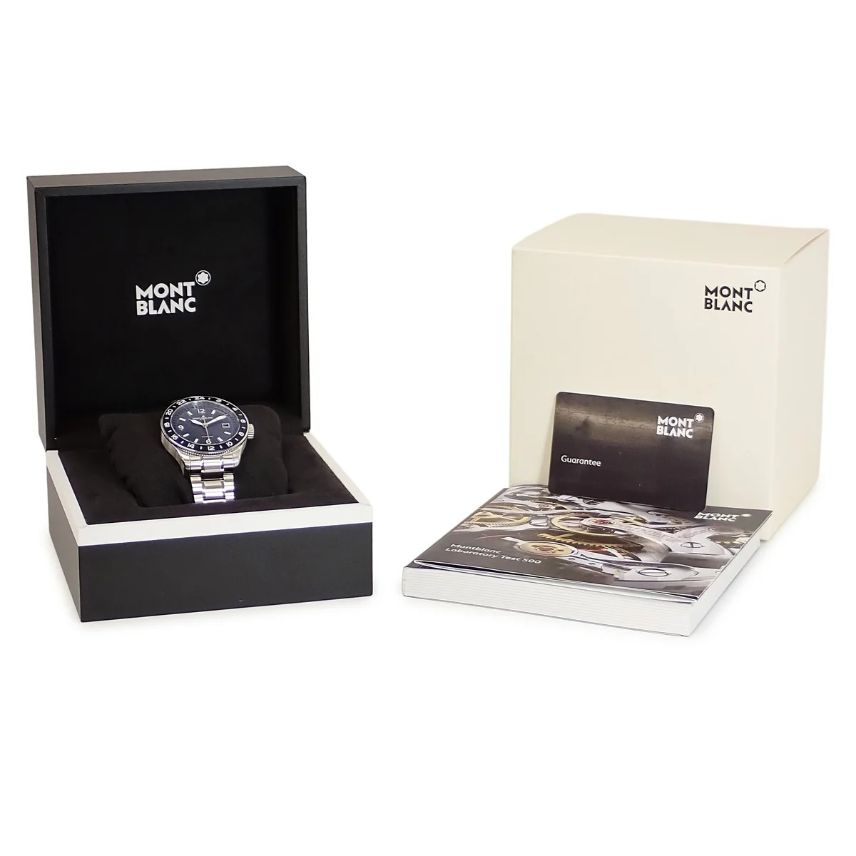 Montblanc 1858 GMT MB129616 Stainless Steel Titanium 42mm Blue Dial #HDW830