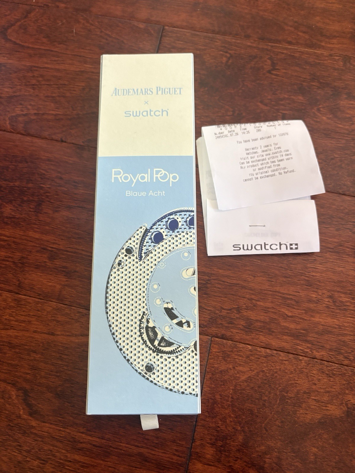 Audemars Piguet x Swatch Royal Pop Blaue Acht Quartz/Authentic-New