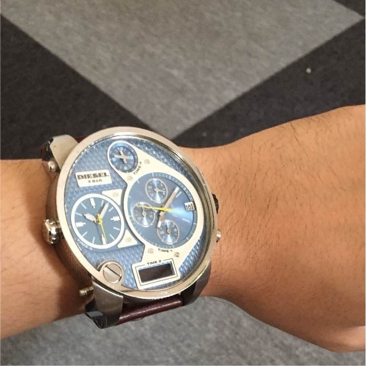 DIESEL DZ-7322 2 BAR Analog with Accessories Men’s Watch USED Japan Authentic