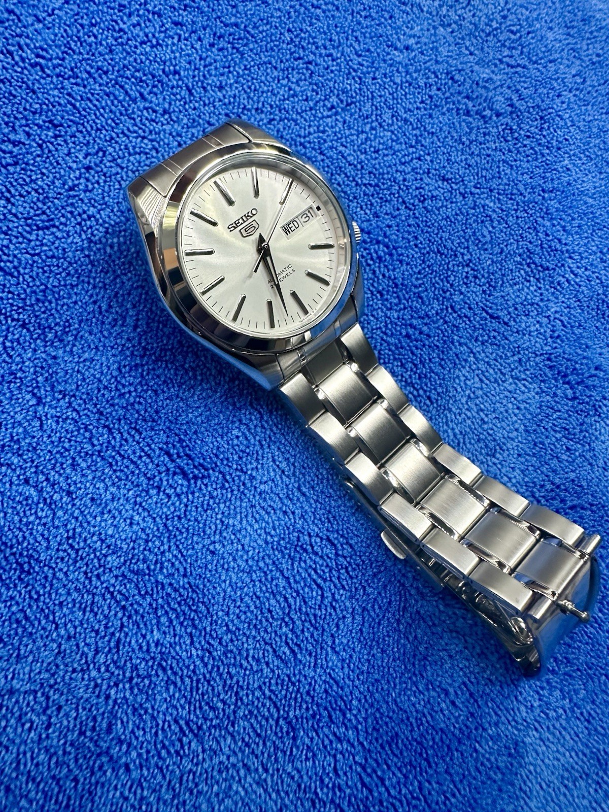 Seiko SNKL43 and SNKL41 Bundle, Blue And Silver Dial Watches