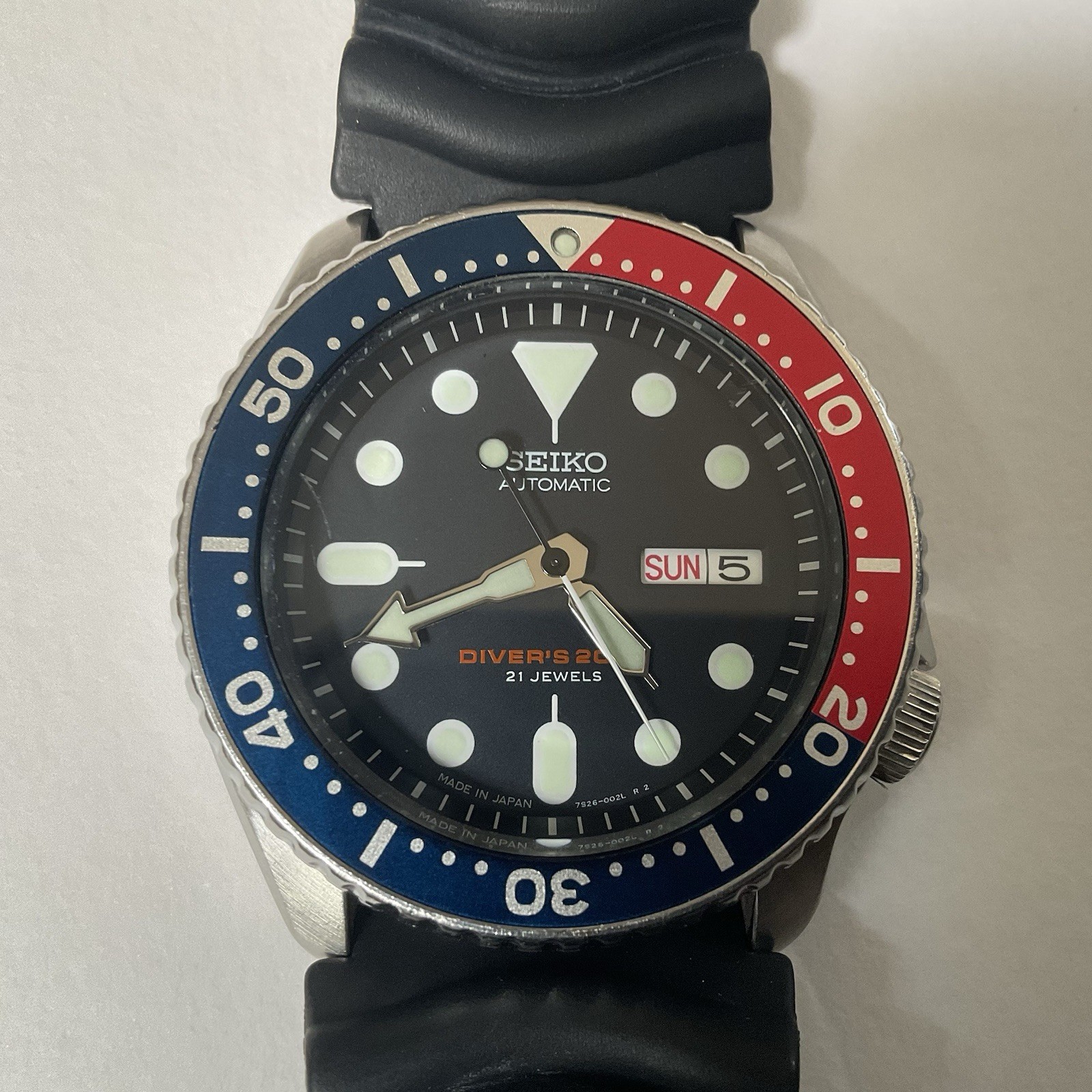 Seiko SKX009J Made in Japan Automatic Diver Box Tags Z22 Strap & Seiko Bracelet