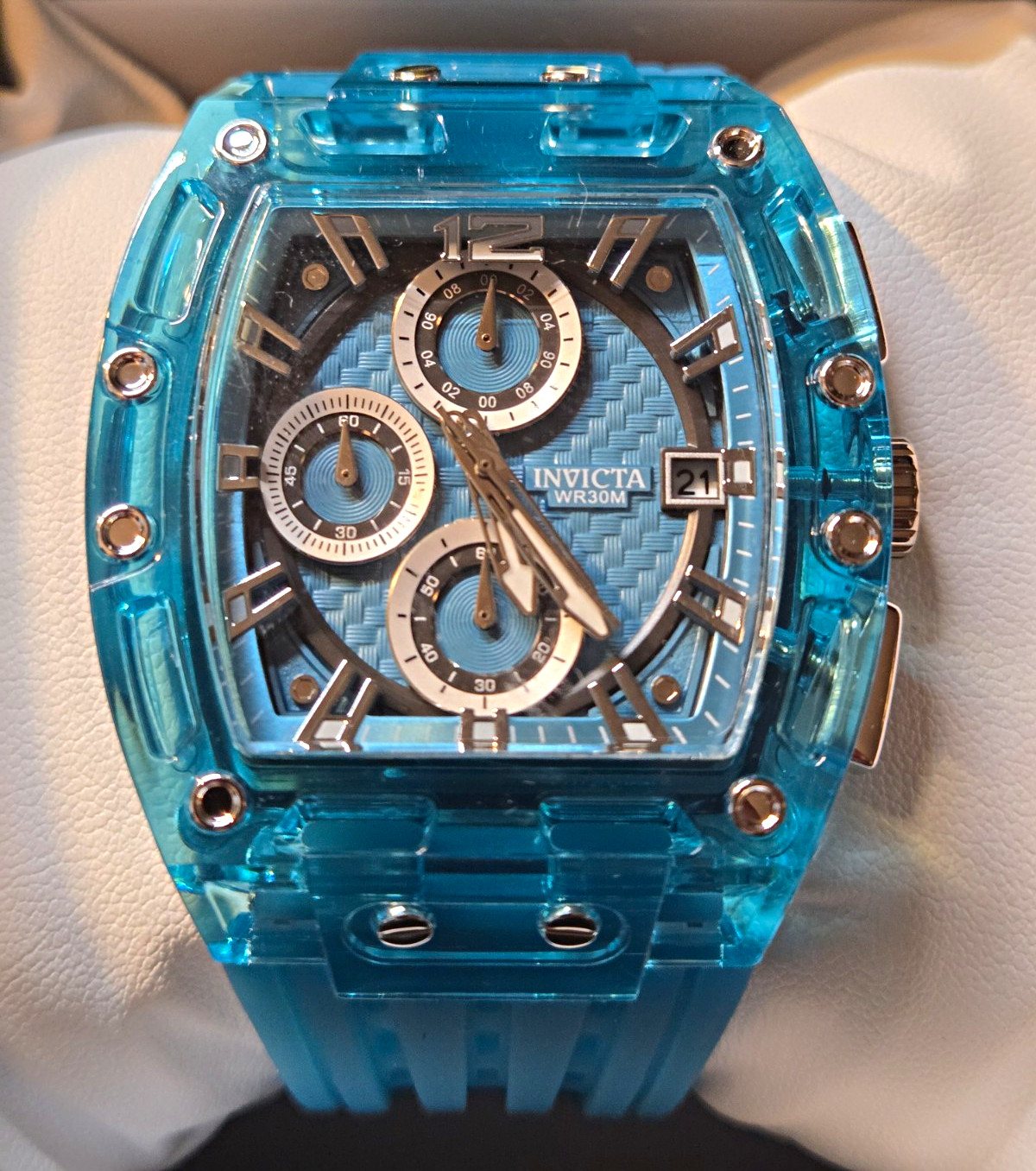 New – Invicta S1 Rally Allogrip Men’s Quartz Watch – 42mm Blue Tone – 70141