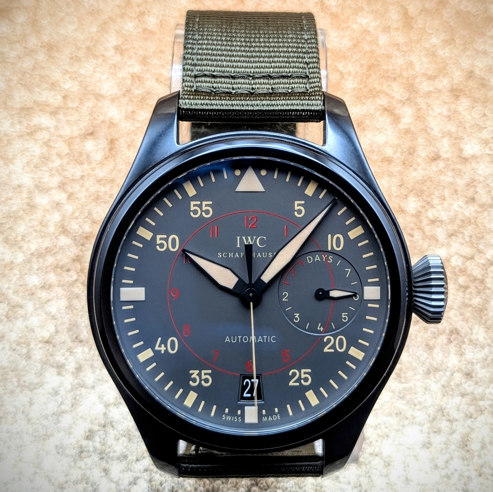 IWC Big Pilot Top Gun Miramar Automatic Ceramic 48.6mm Watch IW501902 B/P
