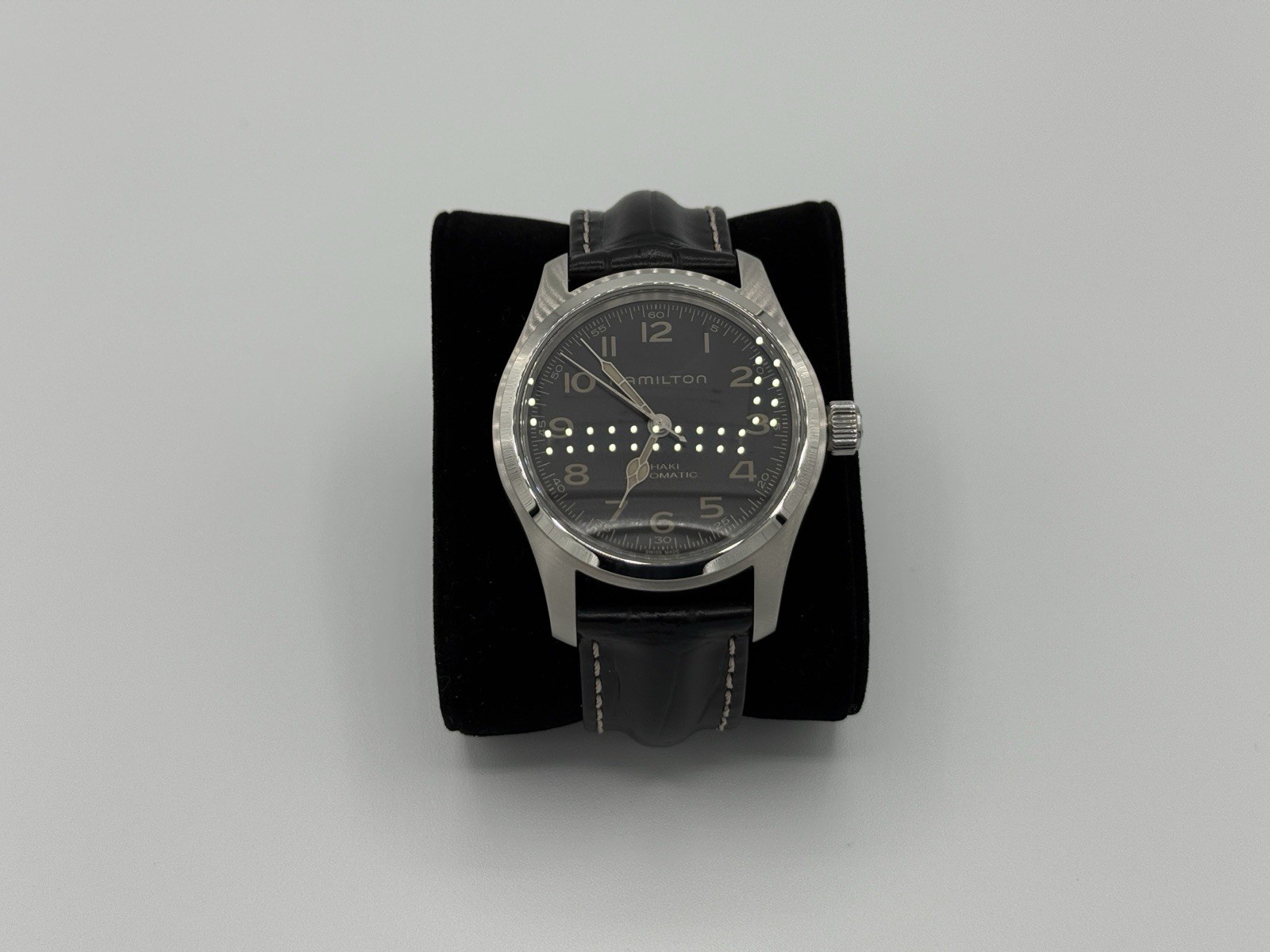 Hamilton Khaki Field Murph 42mm Black Dial Auto Watch Bundle, Box/Papers