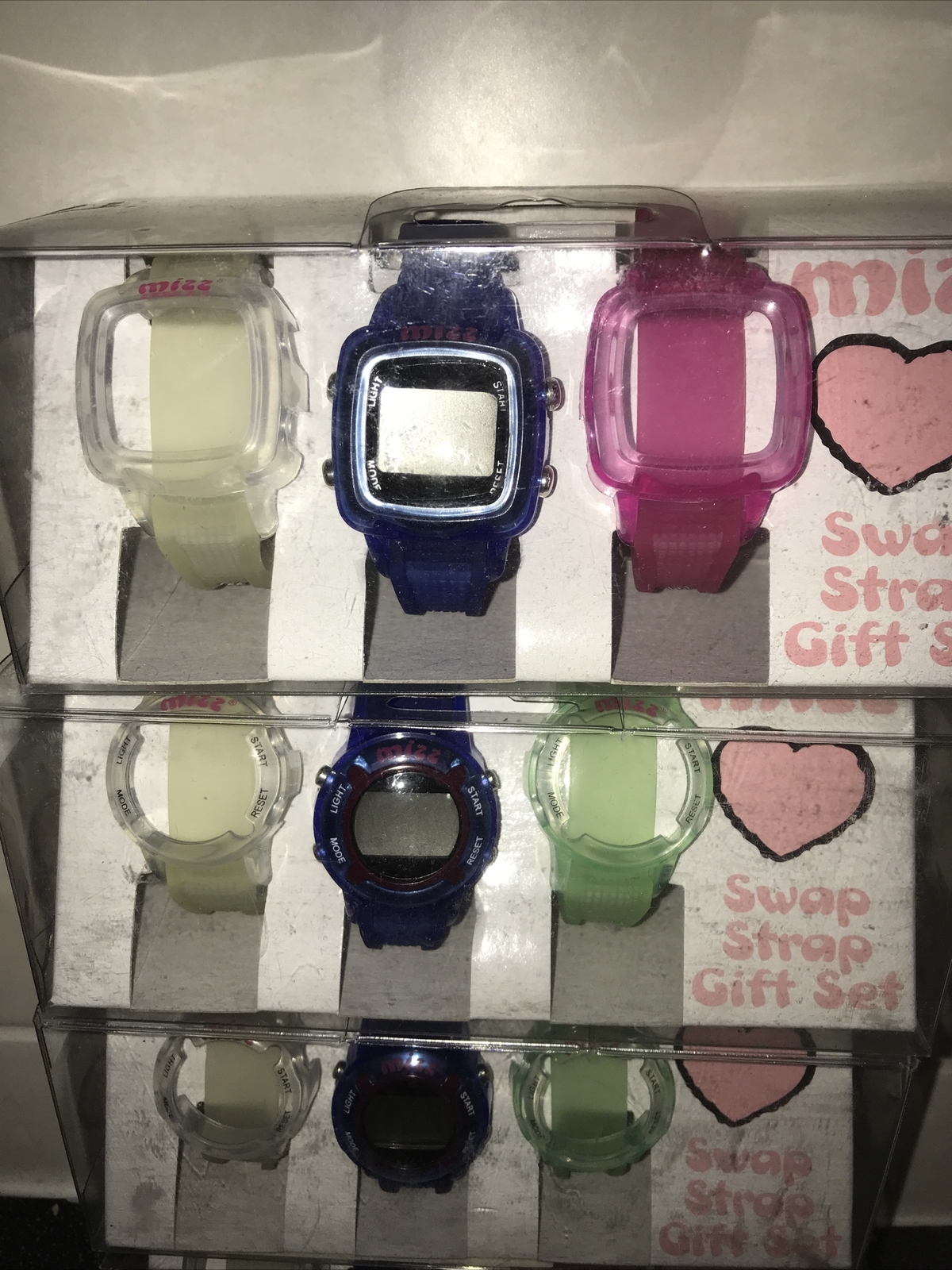 4 x Mizz Girls Swap Strap Gift Sets Wrist Watch Modern Style Quartz