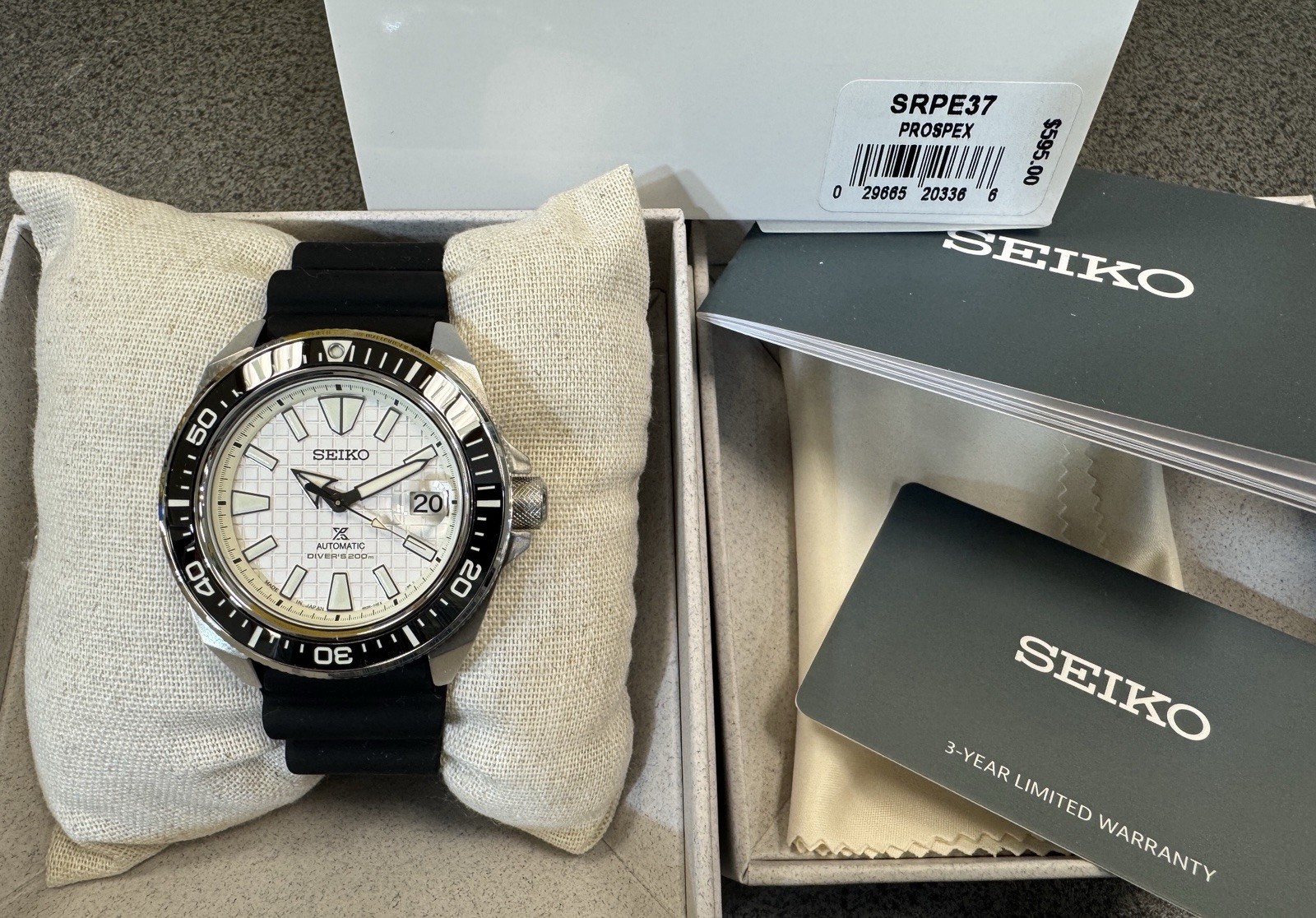 Seiko Automatic Prospex King Samurai Divers Men’s Watch SRPE37 Made In Japan