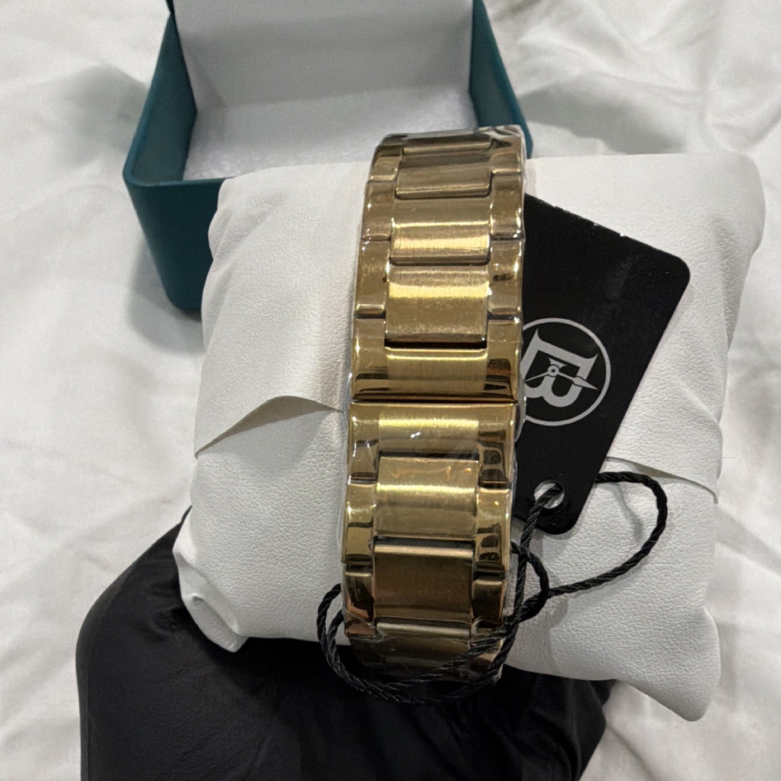 41.5mm Automatic Skeleton Watch With Dial Gold Tone Stainless Steal Bracelet