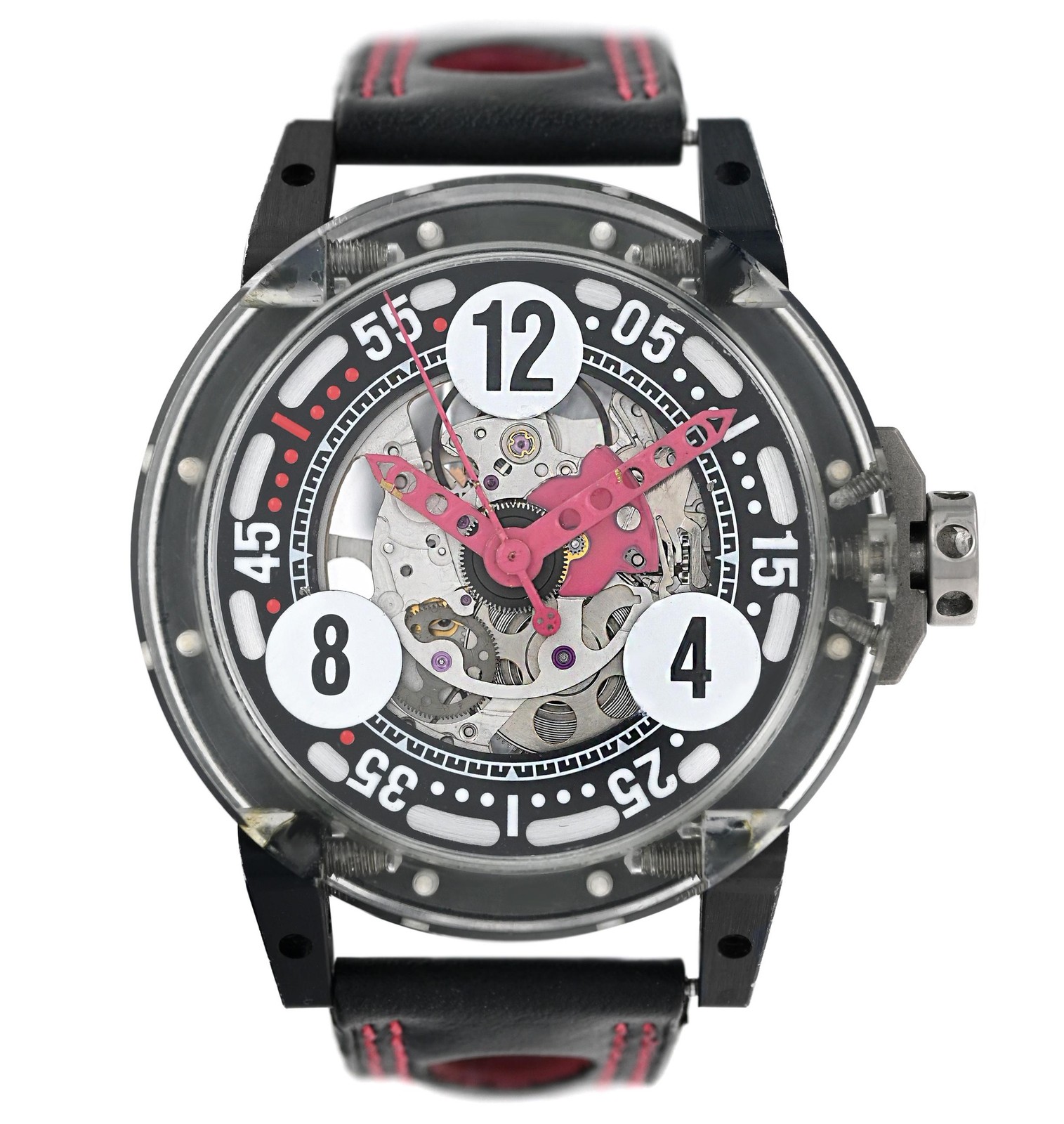 B.R.M Art Car V644SASQMK Skeleton Polycarbonate Aluminum 44MM Mens Automatic
