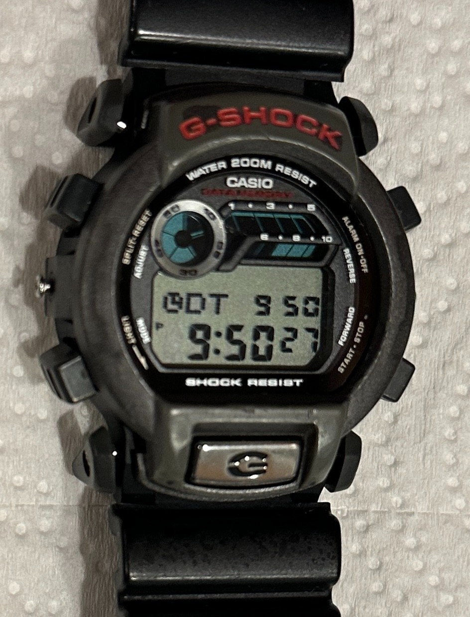 RARE CASIO Black G-Shock 2278 G-2210 Module 48mm Watch Used see description