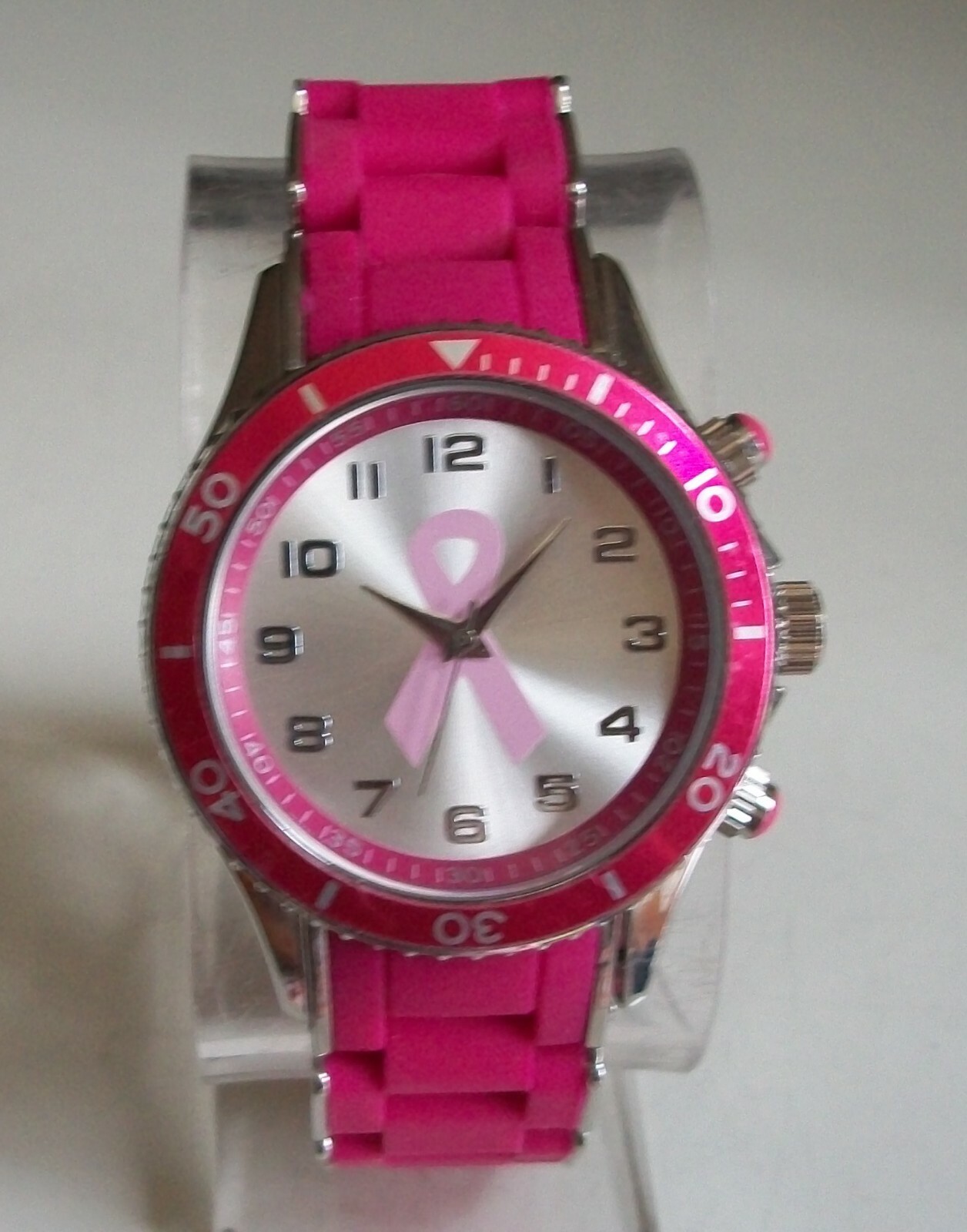 Women’s Breast Cancer Awareness Pink Ribbon Fashion Dressy Casual Wrist Watch