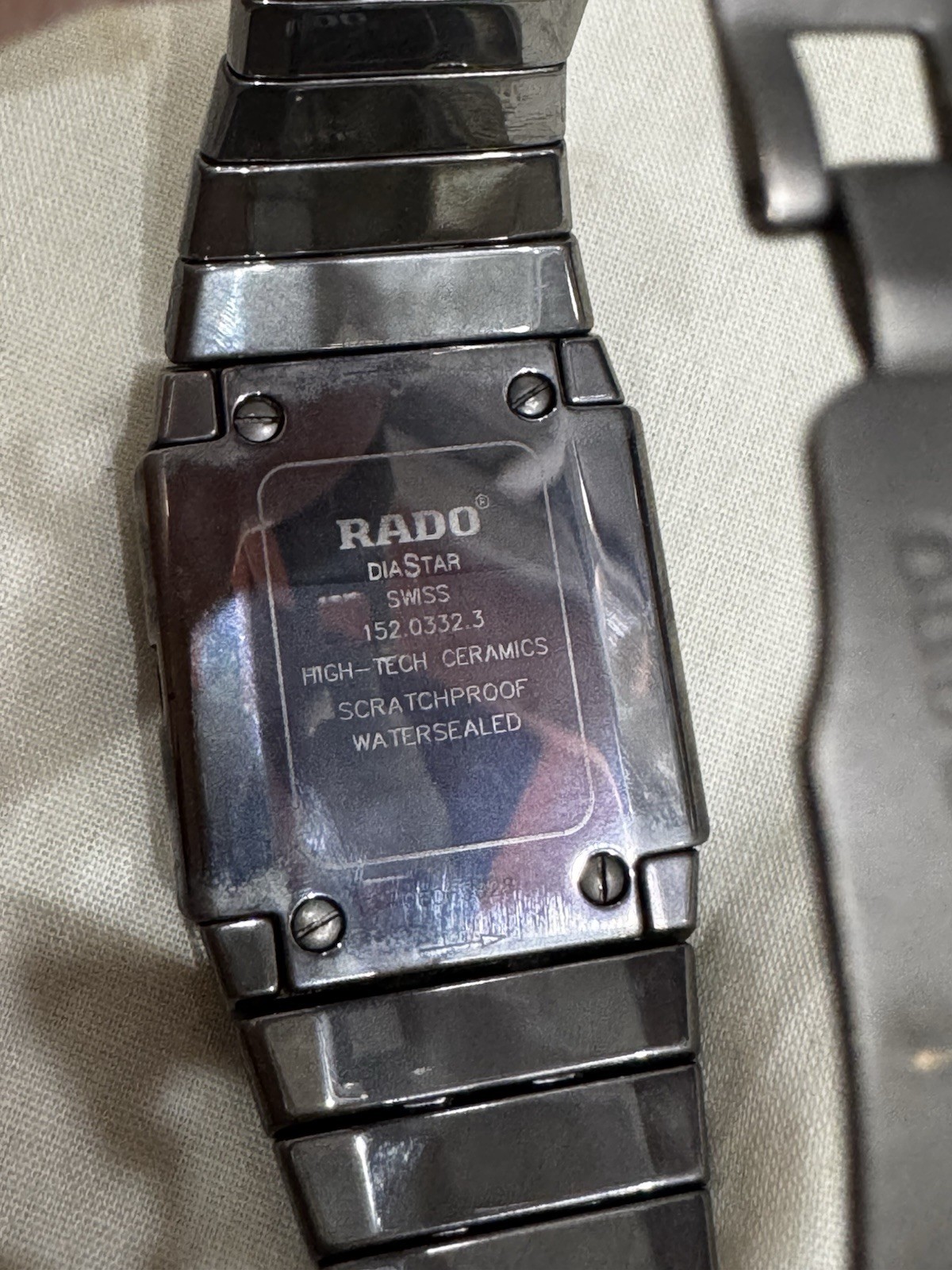Rado Diastar High Tech Ceramic Watch Quartz Mens 30 mm Swiss Made 152.0332.3