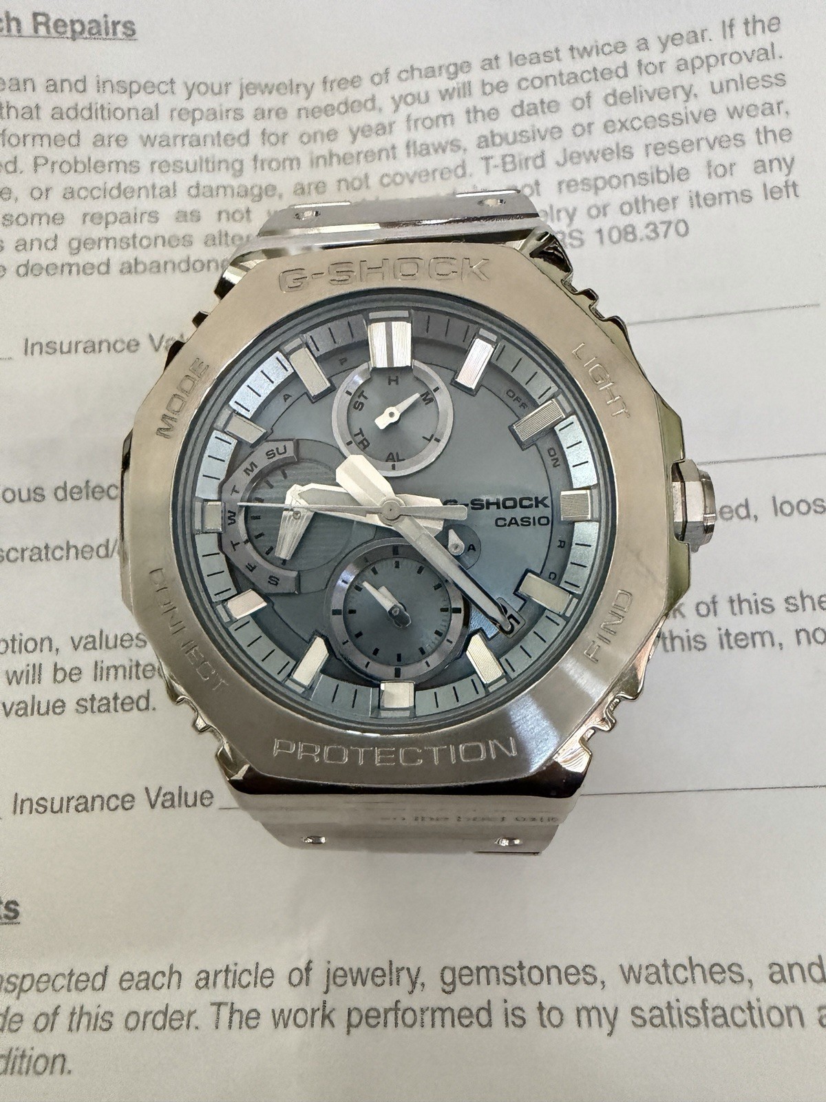 Casio G-Shock Ice-Blue GMC-B2100AD-2ACR Autoadjust Time via Smartphone Bluetooth