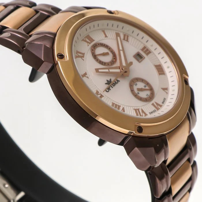 Optima – Swiss Dual Time – OSC241-CR-7 Quartz 43mm OSC241 30 m (3 ATM / 100