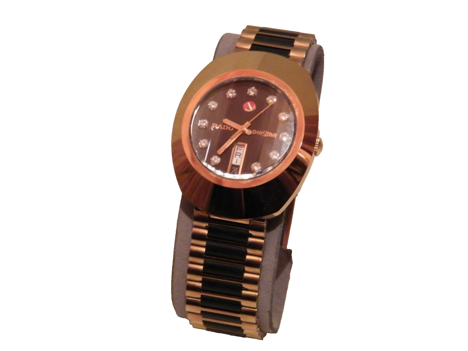 RADO Automatic Diamond Black Dial Unisex Watch ref R12413614