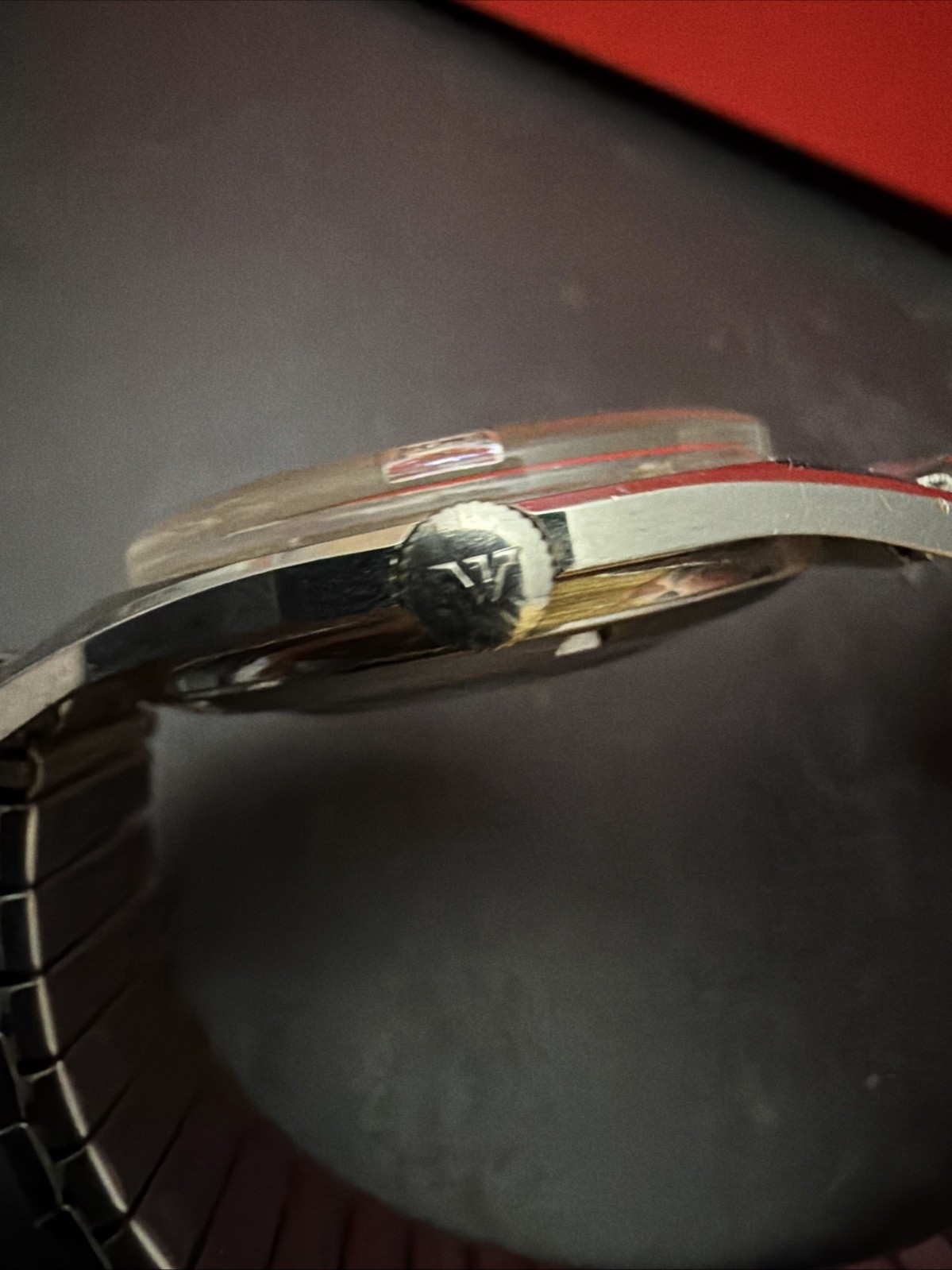 Vintage WITTNAUER Geneve men’s automatic watch Date swiss 1960s Rare Nice Watch
