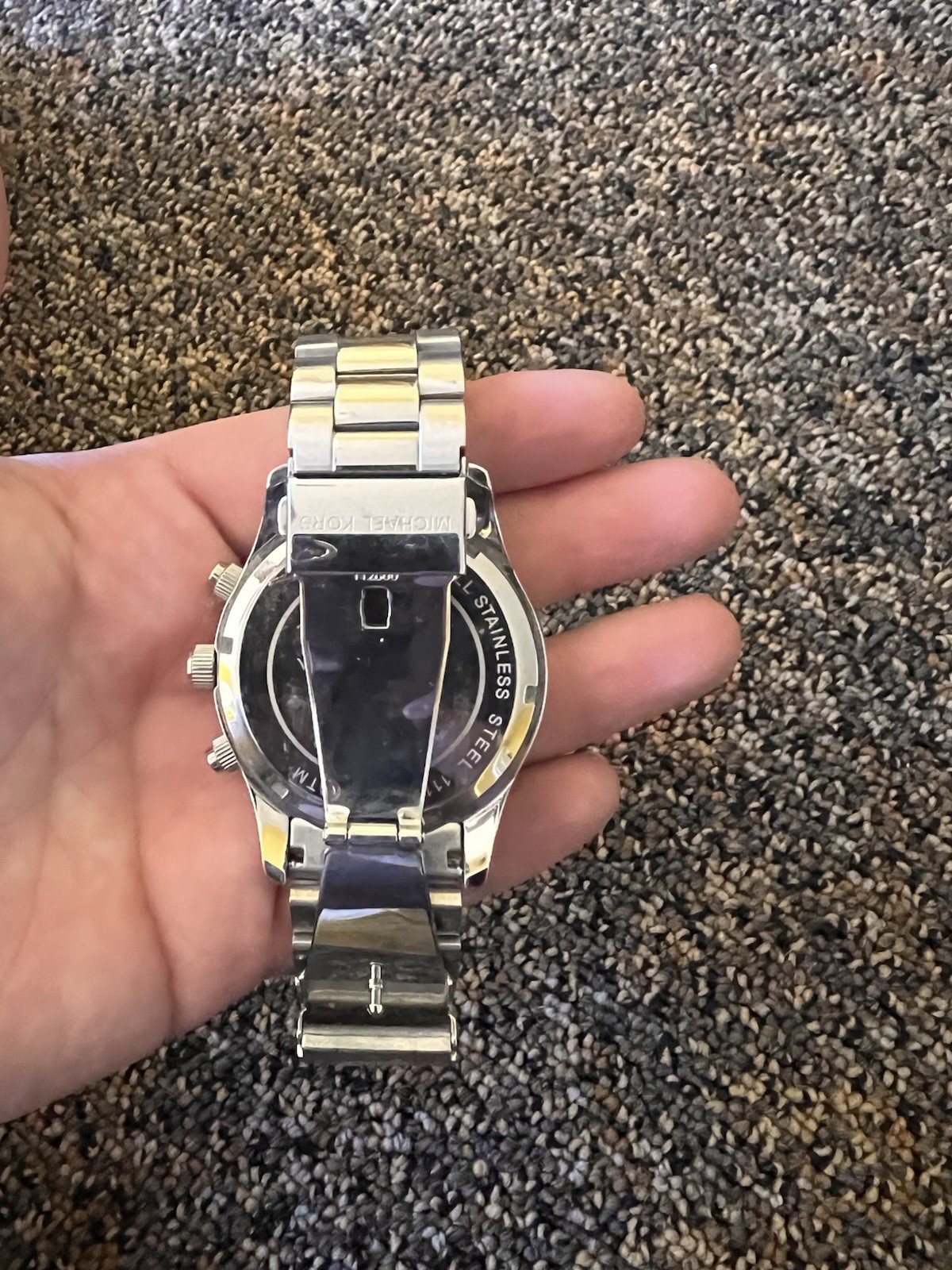 Michael Kors Women’s Silver Stainless Quartz Chronograph Date Roman Dial 33mm