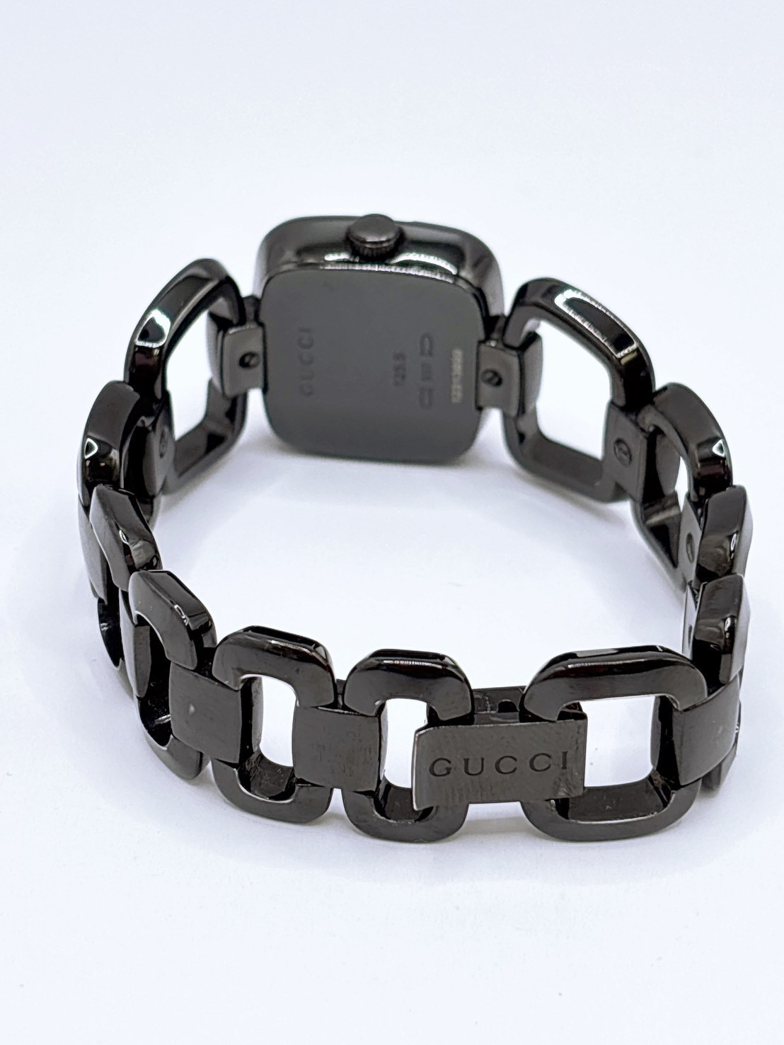 GUCCI 125.5 G Collection Women’s Quartz Watch Black Dial Stainless Steel