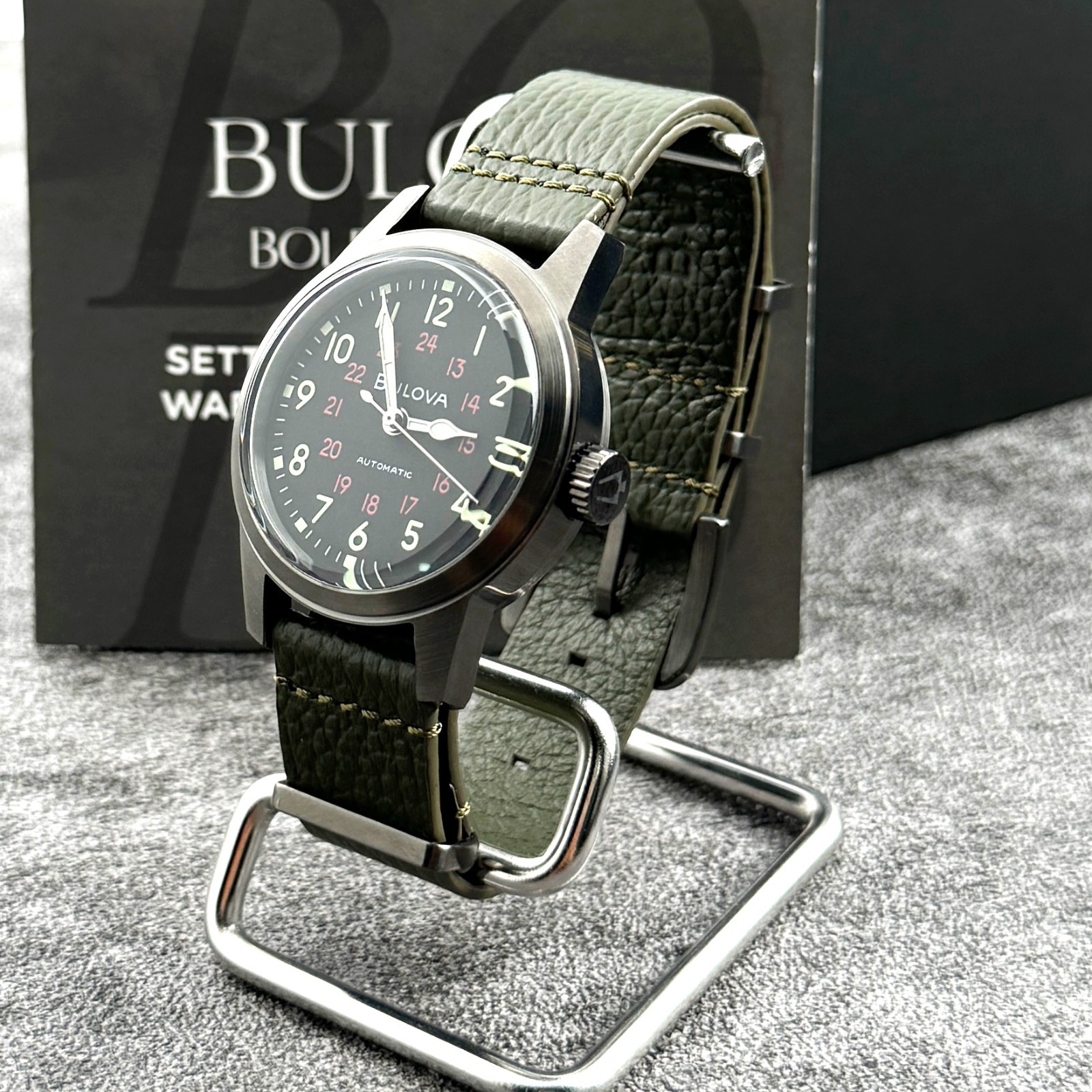 Bulova Hack VWI SPECIAL EDITION Black Dial Automatic Men’s Watch 98A255