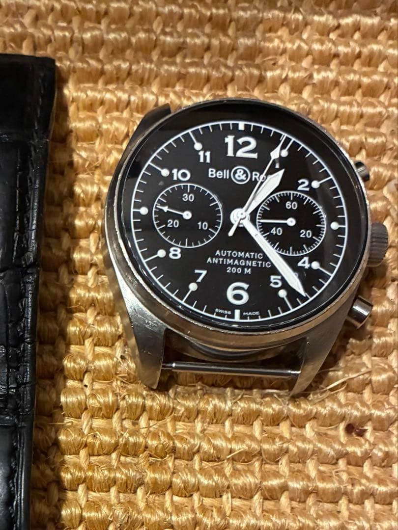 Bell & Ross Vintage 126 Automatic Chronograph Black Dial Men’s Watch used Japan