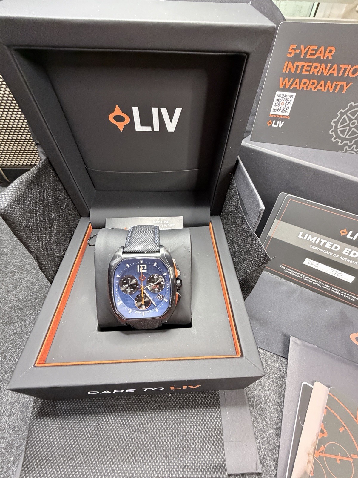 LIV Rebel Cobalt DDC Swiss Men’s Watch – Limited Edition #0758/1500