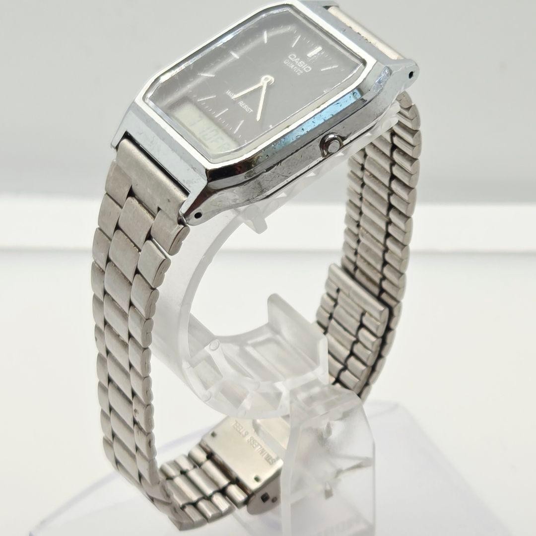 CASIO AQ-230A Analog-Digital Watch, Black Dial, Unisex, Working Condition