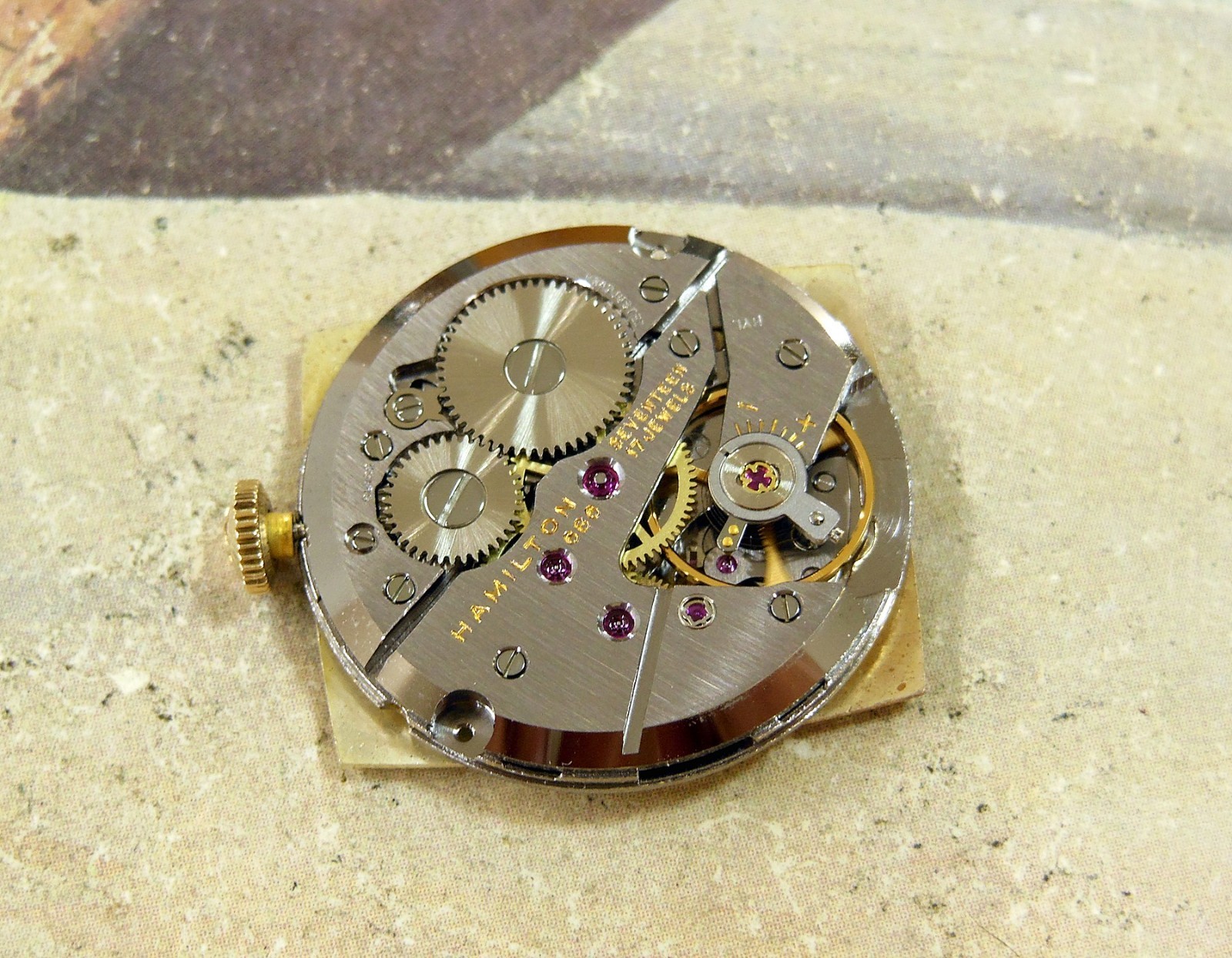 1962 Vintage HAMILTON GARY, Stunning Salmon/Silver Dial, Serviced with warranty
