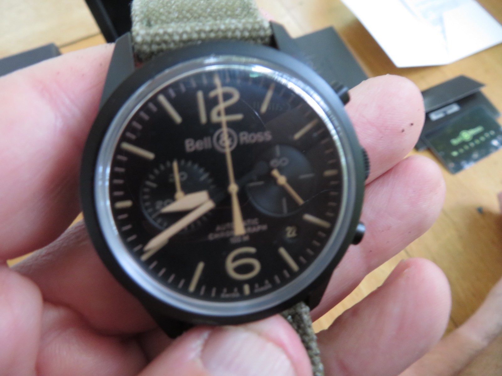 Bell & Ross BR126-94-SC Chronograph Mens Watch Automatic Swiss 42mm