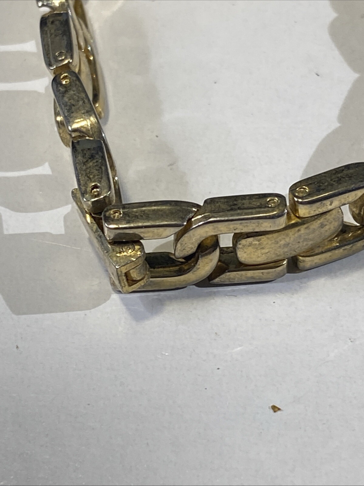 Ciordano Watch Women 24mm Gold Tone Chain Link New Battery