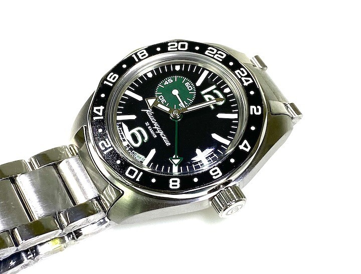 Vostok Komandirskie 03001B GMT Russian Watch Military Automatic US SELLER