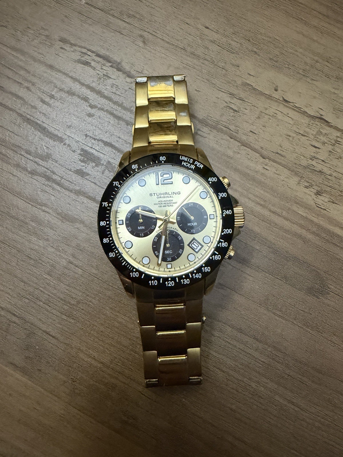 Stuhrling Original Quartz Men’s Aquadiver Chronograph Watch 42mm