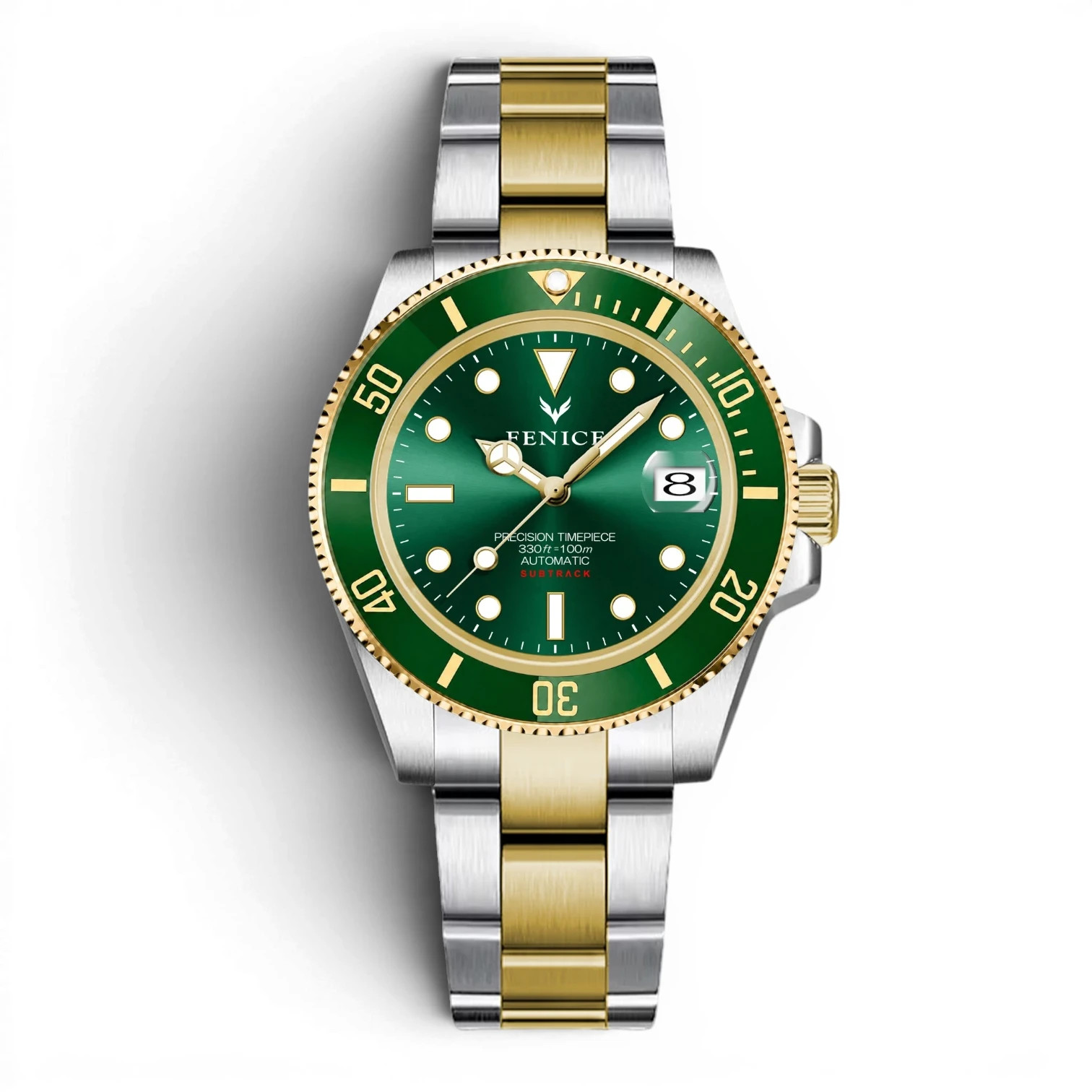 Fenice Subtrack Imperium Green Automatic Watch 10ATM Miyota