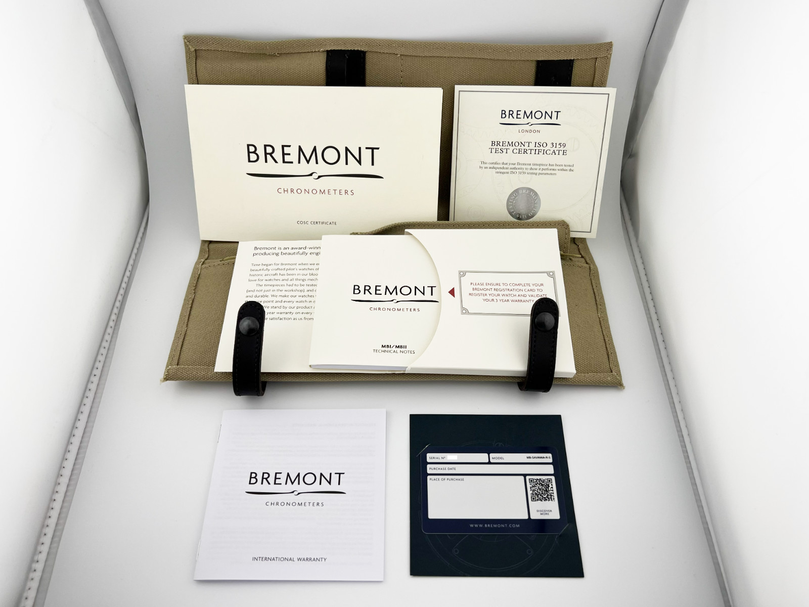Bremont MB Savanna 43mm titanium automatic ref. MB-SAVANNA-R-S, complete set