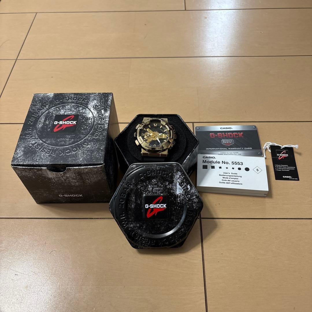 Boxed Item CASIO G SHOCK Gold Ana Digi Wristwatch Main Unit