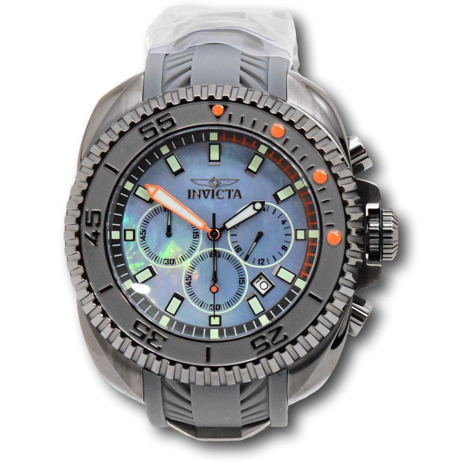 Invicta Coalition Forces Men’s 50mm Blue Pearl Dial Chronograph Watch 49789