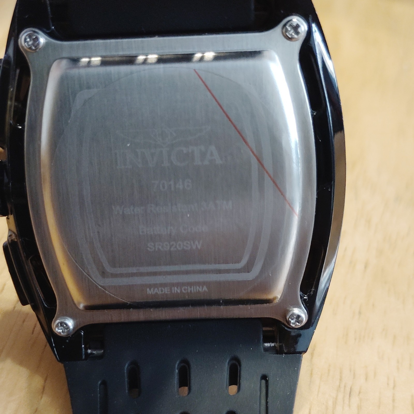 Invicta Sport Men’s Analog Quartz Chronograph Date 3ATM Black Rubber Strap