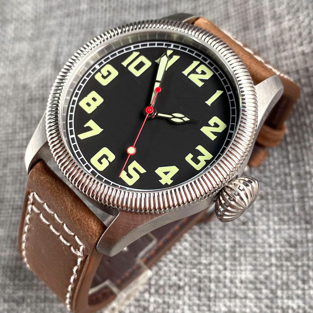 20ATM Diver 39mm Japan NH35A PT5000 Automatic Movement Men Watch Big Crown Lume