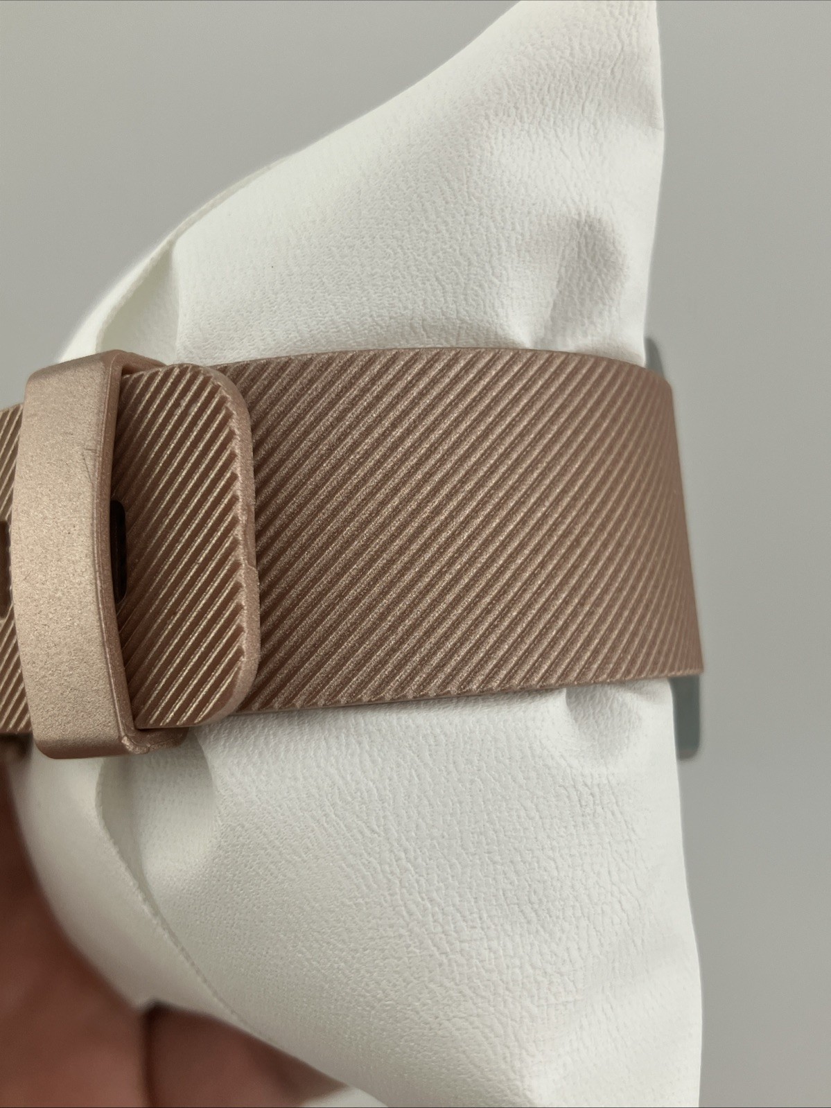 Fitbit Blaze FB502 40mm Smart Watch Silver/Rose Gold Tone w/ Charger Tested/Runs
