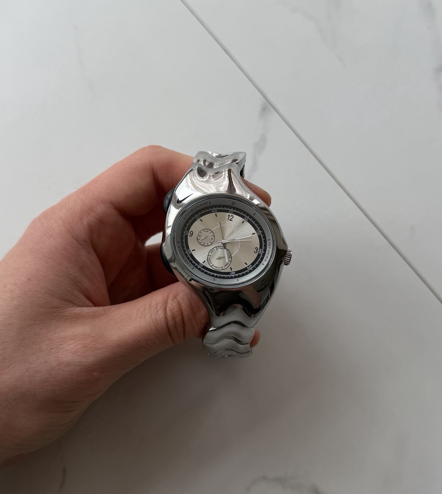 Nike Triax Vintage stainless style swoosh d -line Watch
