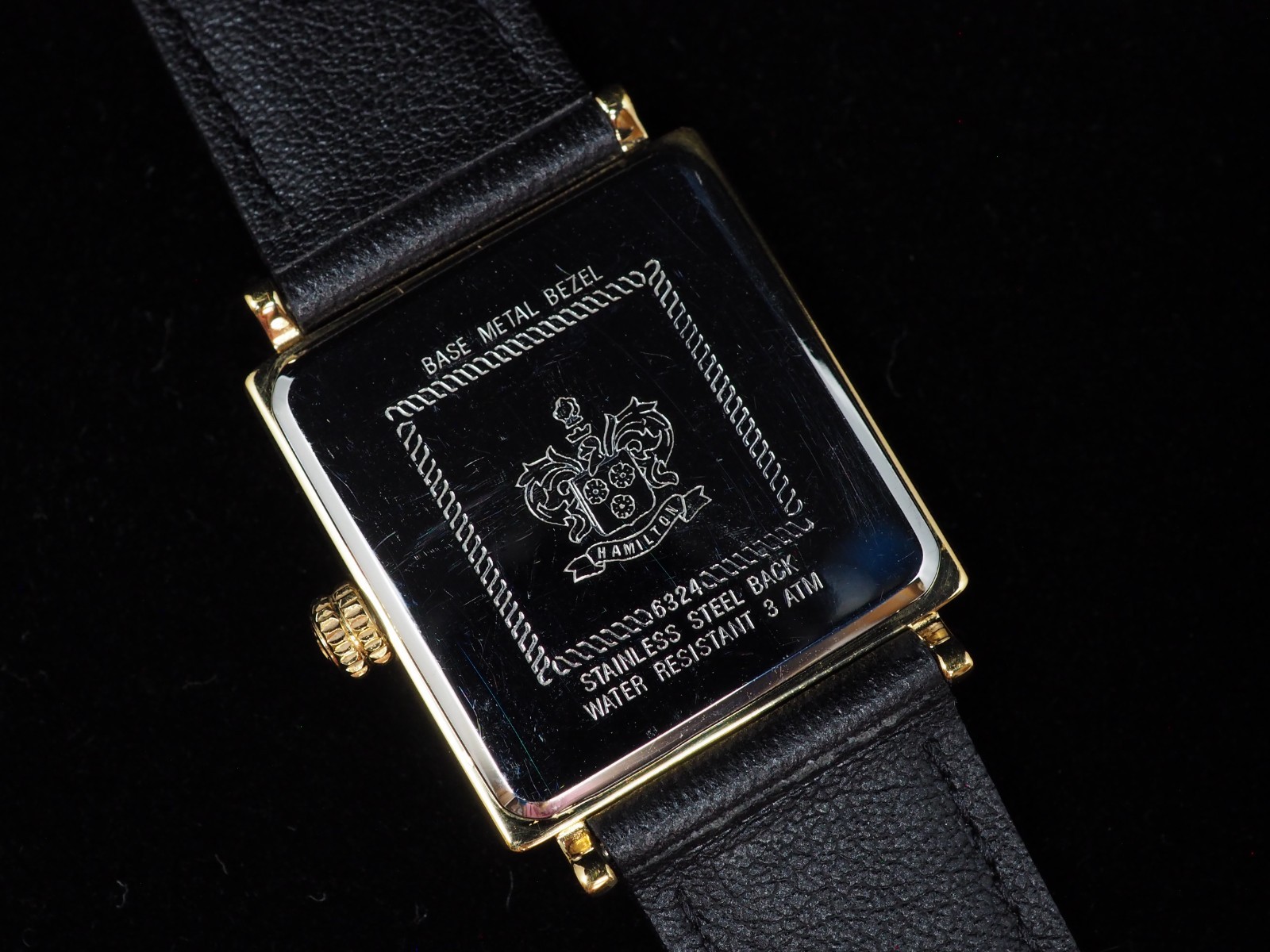 Near MINT Hamilton 6324 Small Second Roman Quartz 26mm Mens Watch JAPAN