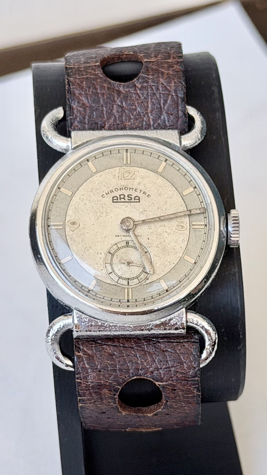 Arsa Chronometer 31mm Vintage 1940s Manual Winding Small Seconds