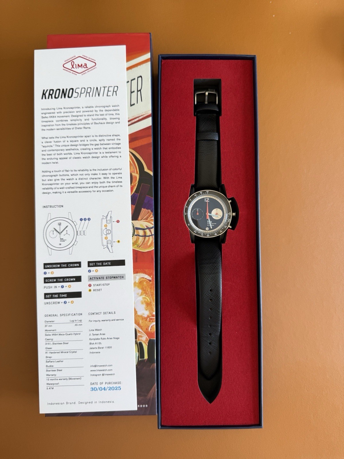 Lima Watch KRONOSPRINTER NEWMAN BLACK