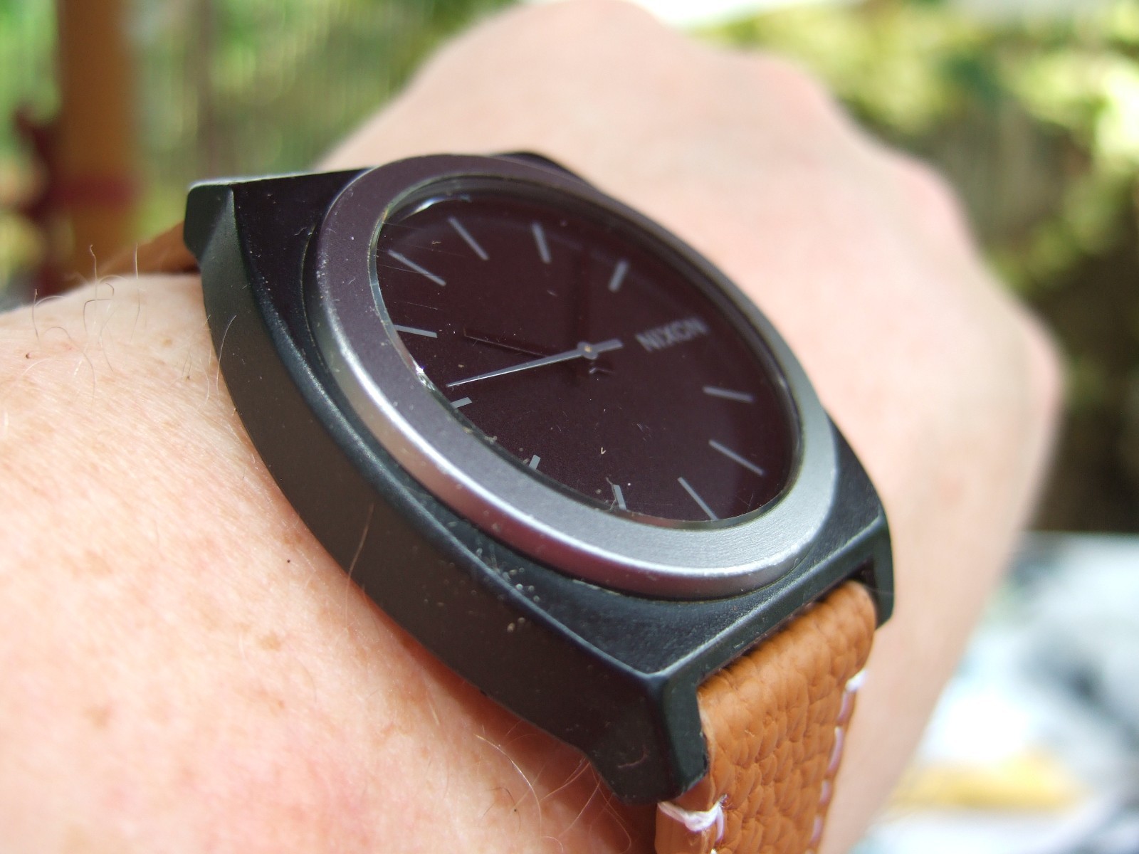 Men’s Nixon Minimal “The Time Teller” Black Polycarbonate watch!