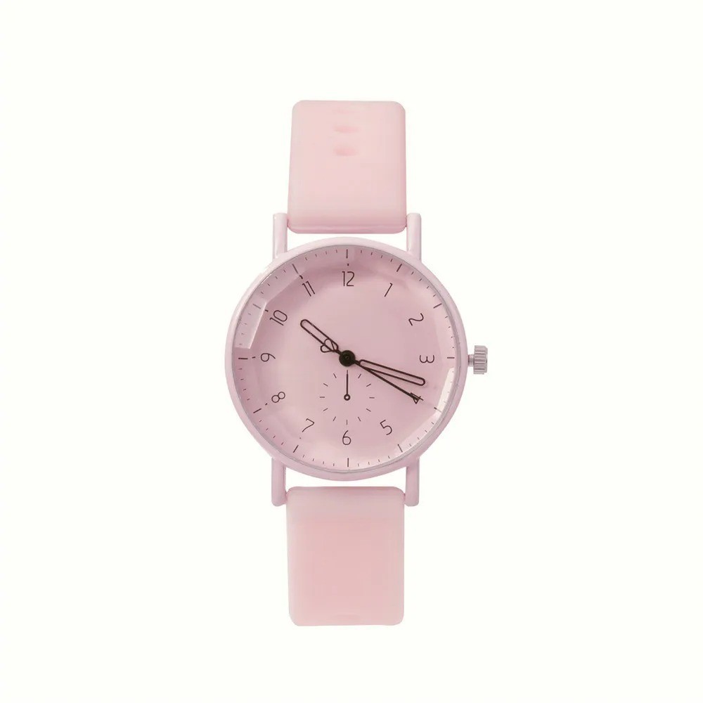 Pink Digital Simple Women Dresses Brand Watches Fashion 2023 New Casual Silicone
