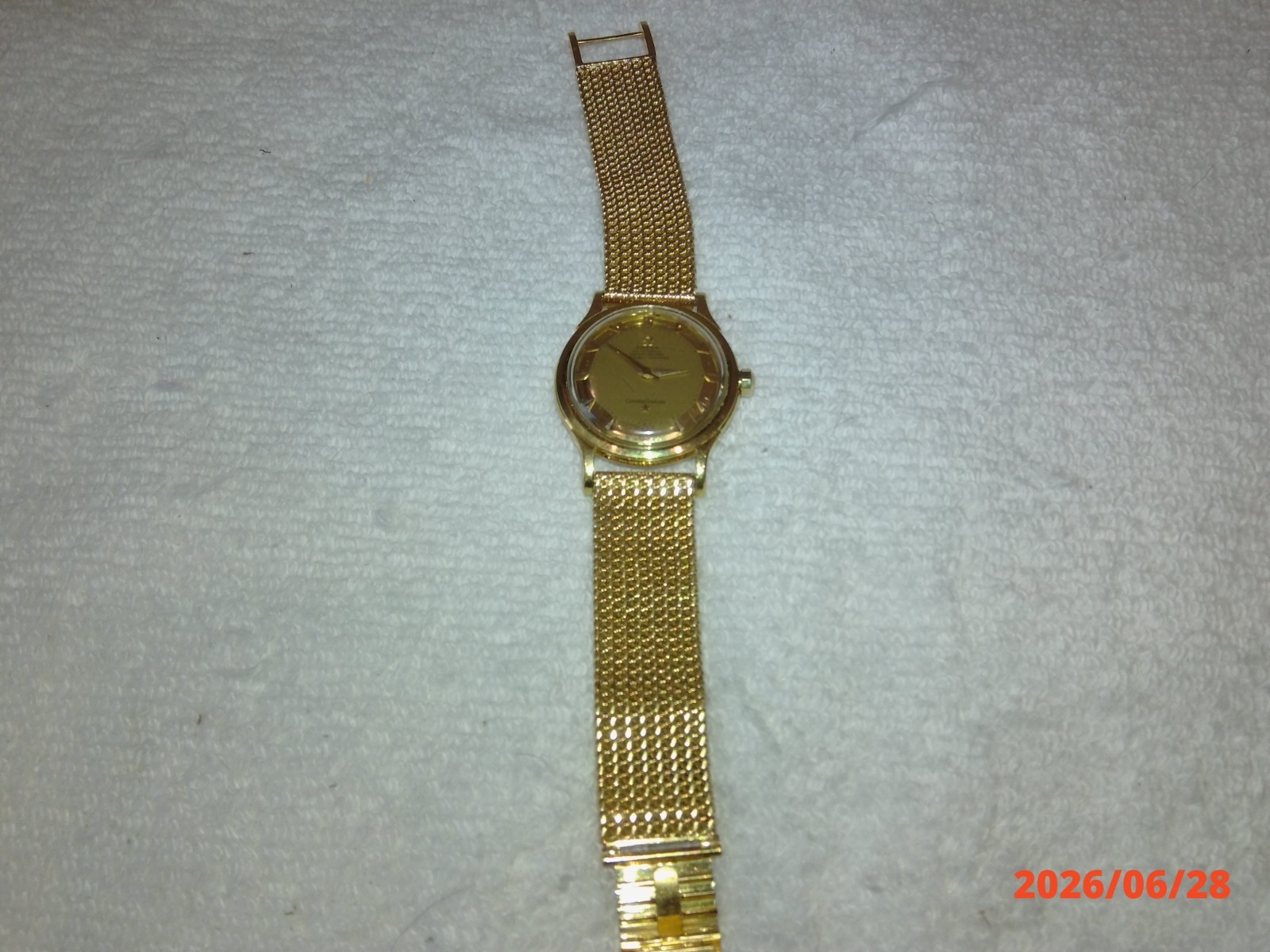 Omega 1954 Pie Pan 18K Gold Constellation w/ 18K Band & Arrow Markers